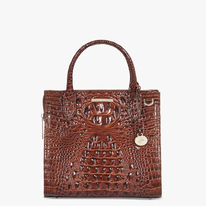 Brahmin Satchels Small Caroline Pecan Melbourne 8211 Women