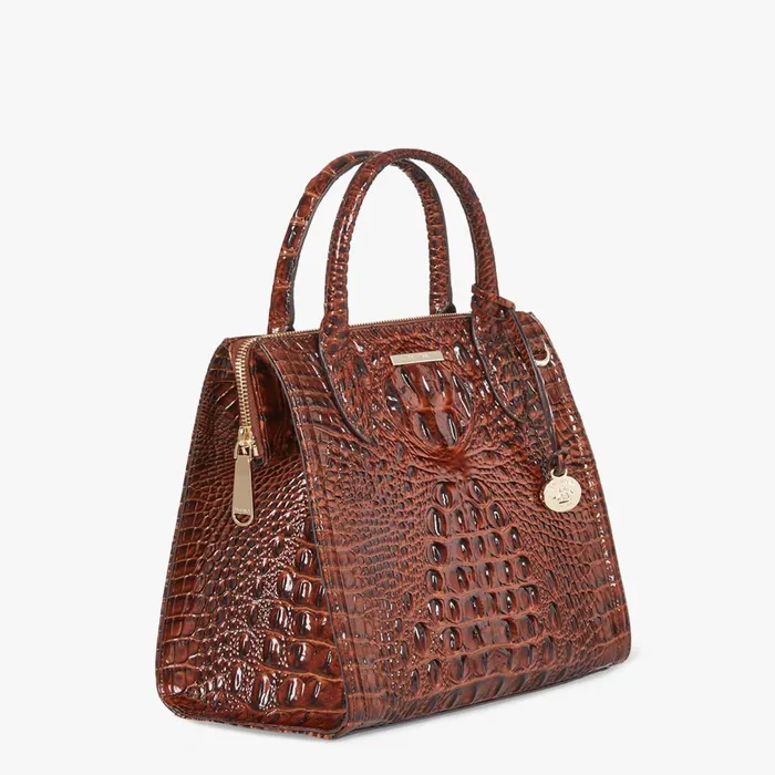 Brahmin Satchels Small Caroline Pecan Melbourne 8211 Women Brahmin Satchels Small Caroline Pecan Melbourne 8211 Women
