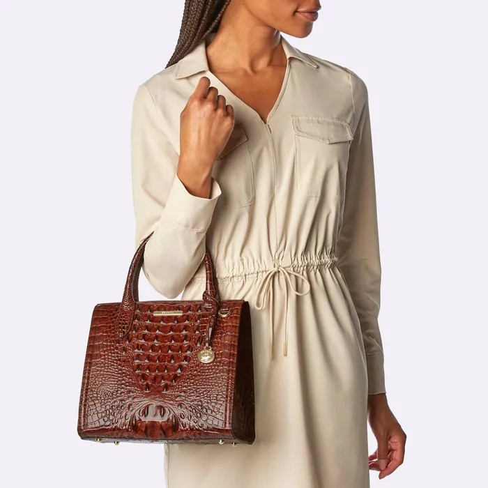 Brahmin Satchels Small Caroline Pecan Melbourne 8211 Women Brahmin Satchels Small Caroline Pecan Melbourne 8211 Women