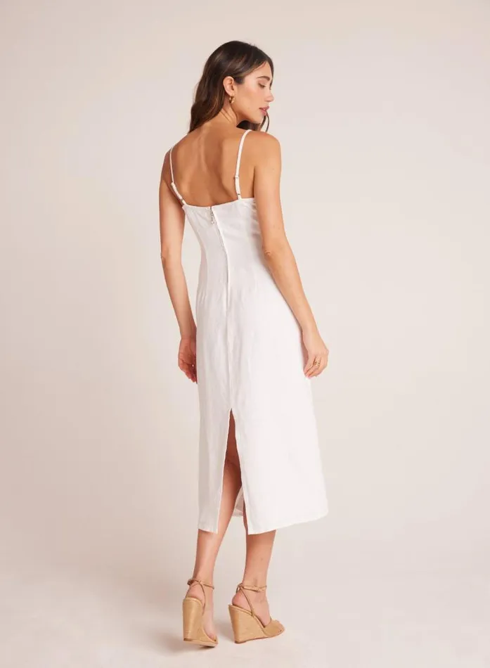 Fitted Cami Midi Dress 8211 White Women Bella Dahl Midi Dresses Fitted Cami Midi Dress 8211 White Women Bella Dahl Midi Dresses
