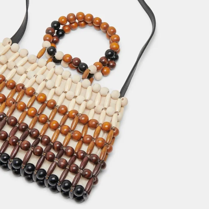 Handbags Women Dolce Vita Caroline Handbag Natural Multi Wood