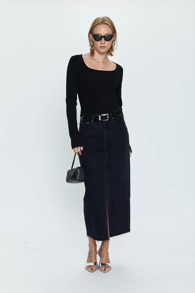 Pistola Denim Denim Women Alice Midi Skirt 8211 Underground