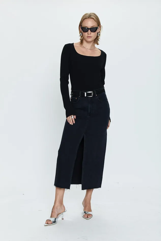Pistola Denim Denim Women Alice Midi Skirt 8211 Underground