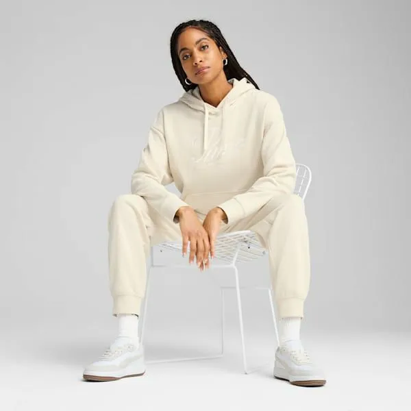 Puma Hoodies and Sweatshirts Essentials Script 039s Comfort Hoodie Alpine Snow 8211 Women Puma Hoodies and Sweatshirts Essentials Script 039s Comfort Hoodie Alpine Snow 8211 Women