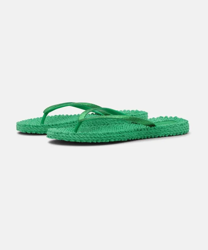 Shoes Ilse Jacobsen Flip Flops Flip Flop With Glitter 8211 Fern Green