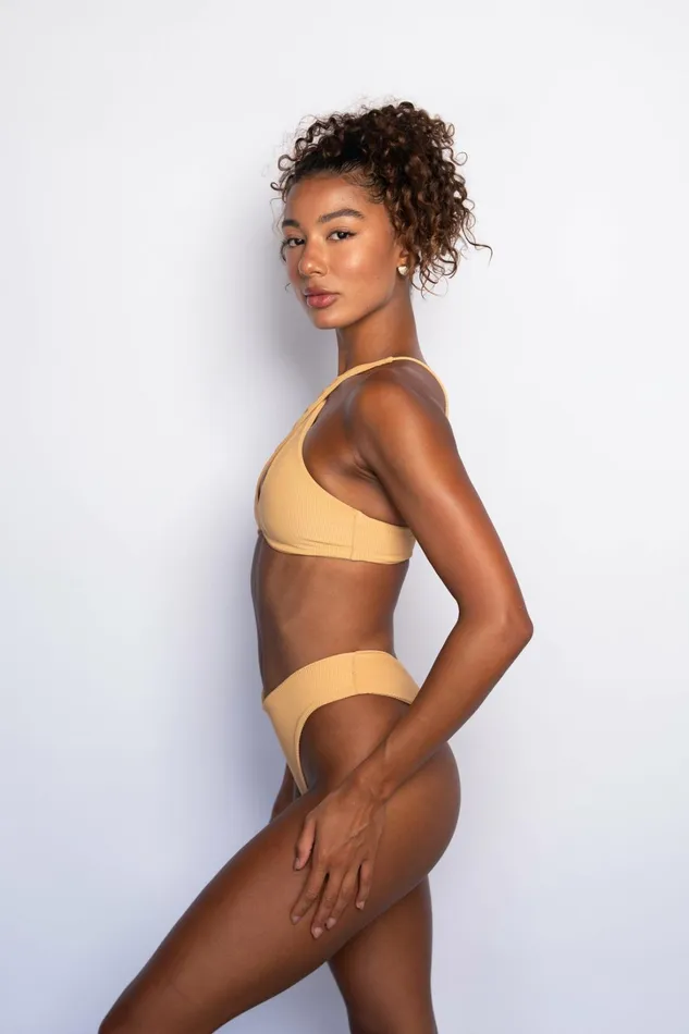 Skatie Tops Jasmine Bikini Top Nude Classic Ribbed 8211 Women