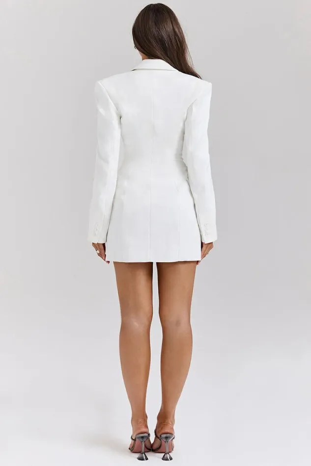 Women Amia White Blazer Mini Dress House Of CB Dresses