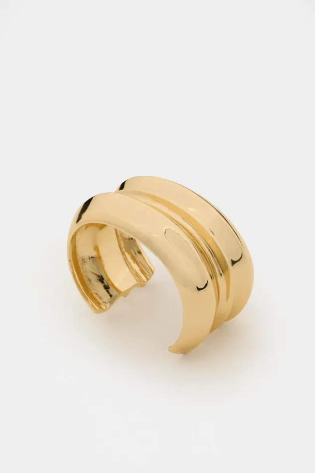 Women Jewellery Seed Heritage Crooked Cuff Gold