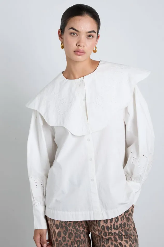 Women Occasion Wear Damson Madder Romeo Blouse 8211 White