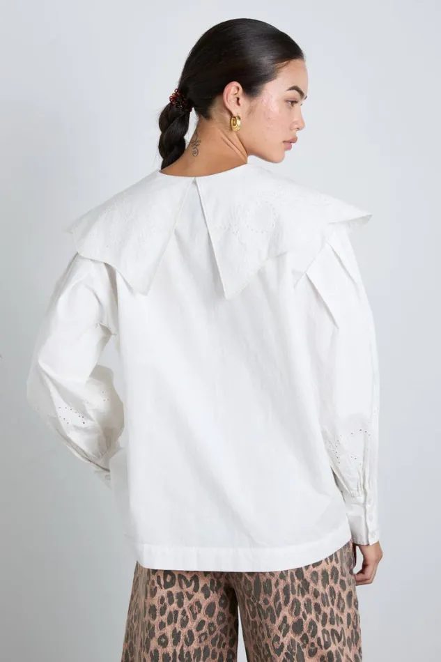 Women Occasion Wear Damson Madder Romeo Blouse 8211 White