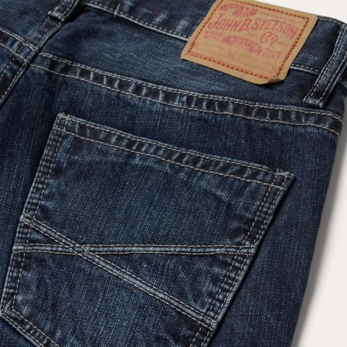 1014 Rocker Fit Jean Blue Men Stetson Boot Cut