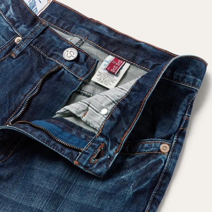 1520 Standard Straight Leg Jean Blue Men Stetson Boot Cut