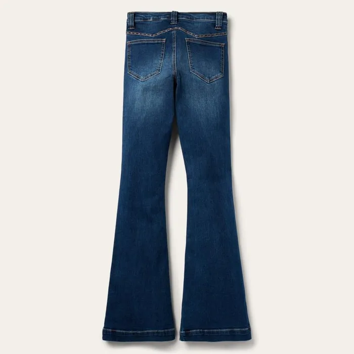 921 High Rise Flare Jeans Blue Women Stetson Denim