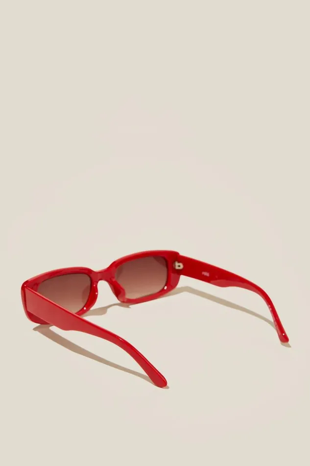 Abby Rectangle Sunglasses Scarlet Red Women Cotton On Sunglasses Abby Rectangle Sunglasses Scarlet Red Women Cotton On Sunglasses