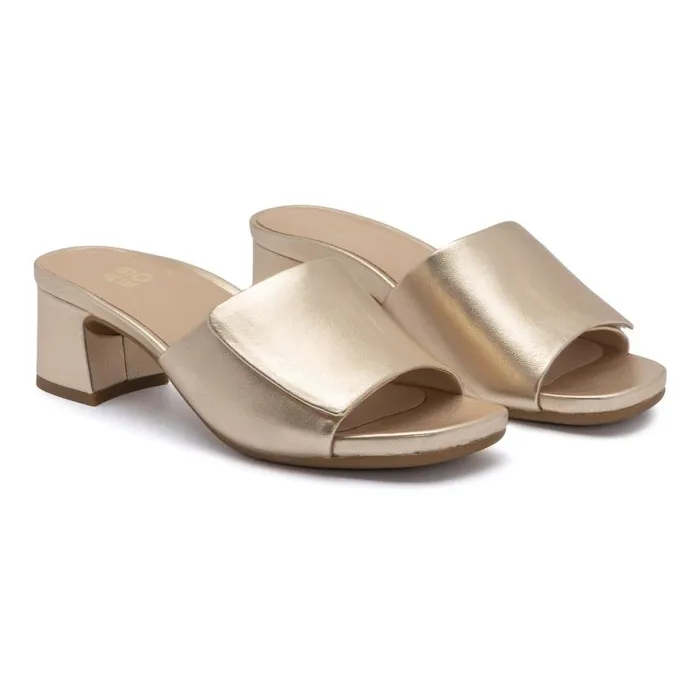 ABEO Avenue Slide Gold Womens Abeo Sandals