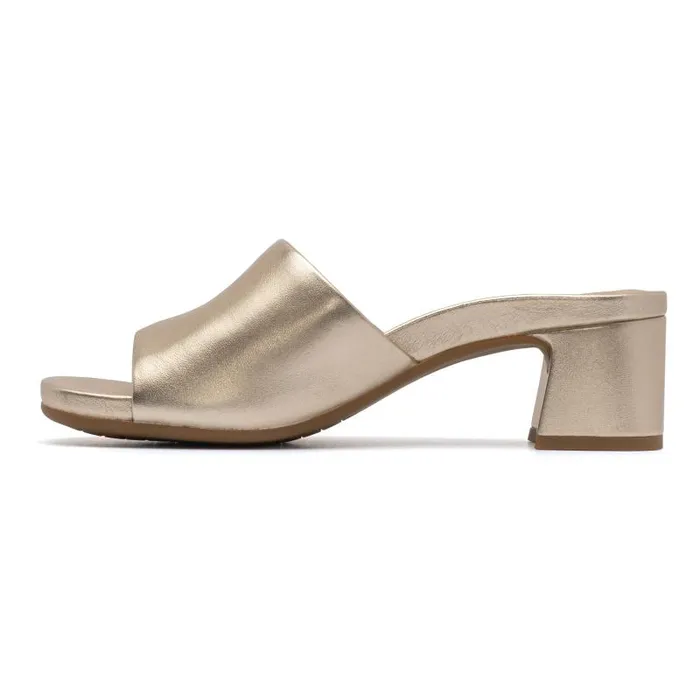 ABEO Avenue Slide Gold Womens Abeo Sandals