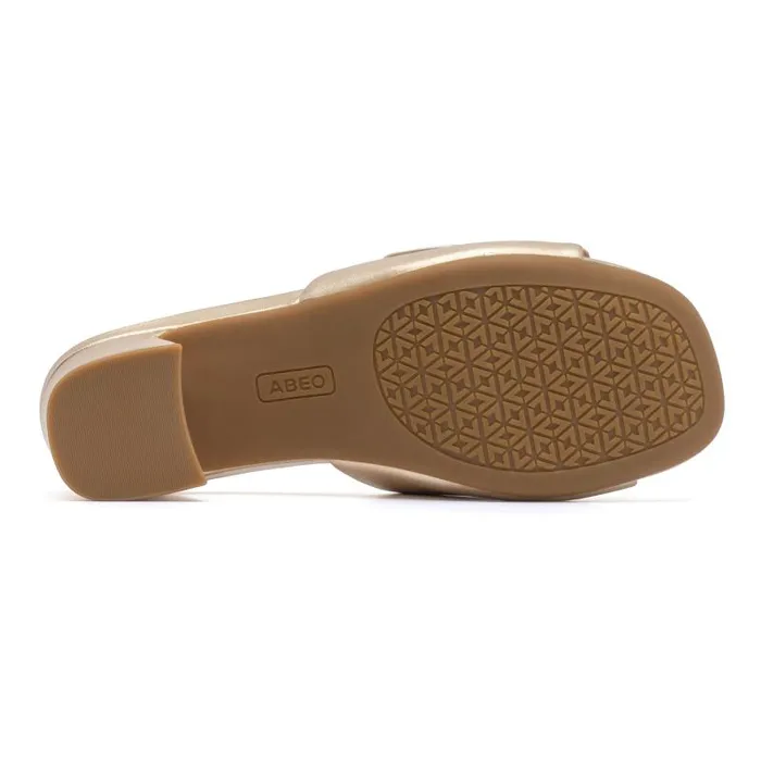 ABEO Avenue Slide Gold Womens Abeo Sandals