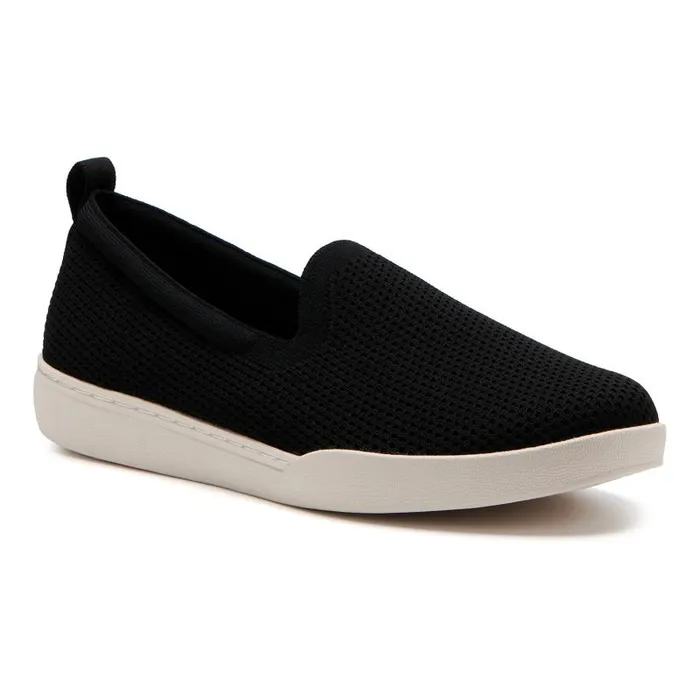 ABEO Encore Knit Slip On Black Womens Abeo Sneakers