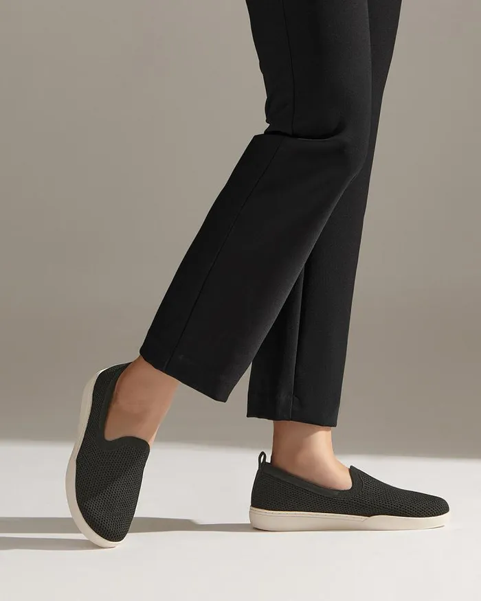 ABEO Encore Knit Slip On Black Womens Abeo Sneakers
