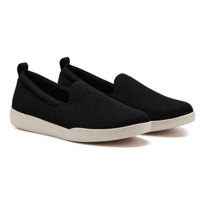 ABEO Encore Knit Slip On Black Womens Abeo Sneakers
