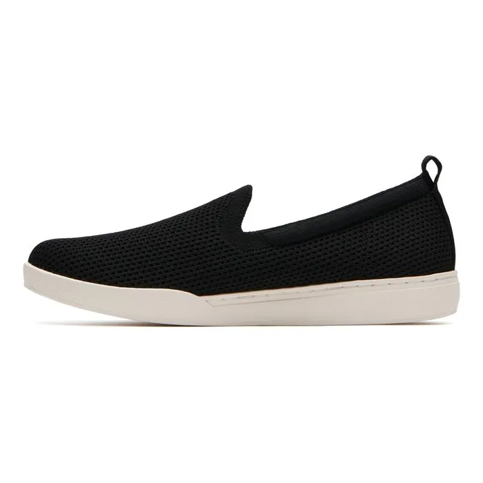 ABEO Encore Knit Slip On Black Womens Abeo Sneakers