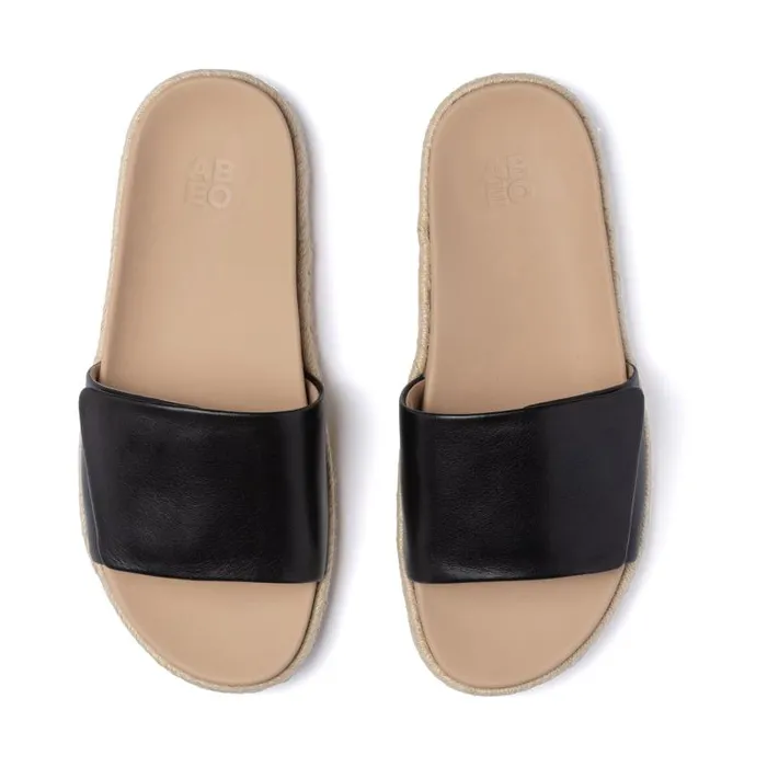 ABEO Isle Slide Black Womens Abeo Sandals