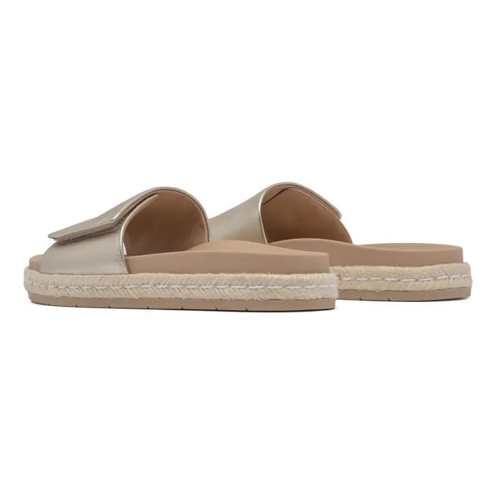ABEO Isle Slide Gold Womens Abeo Sandals