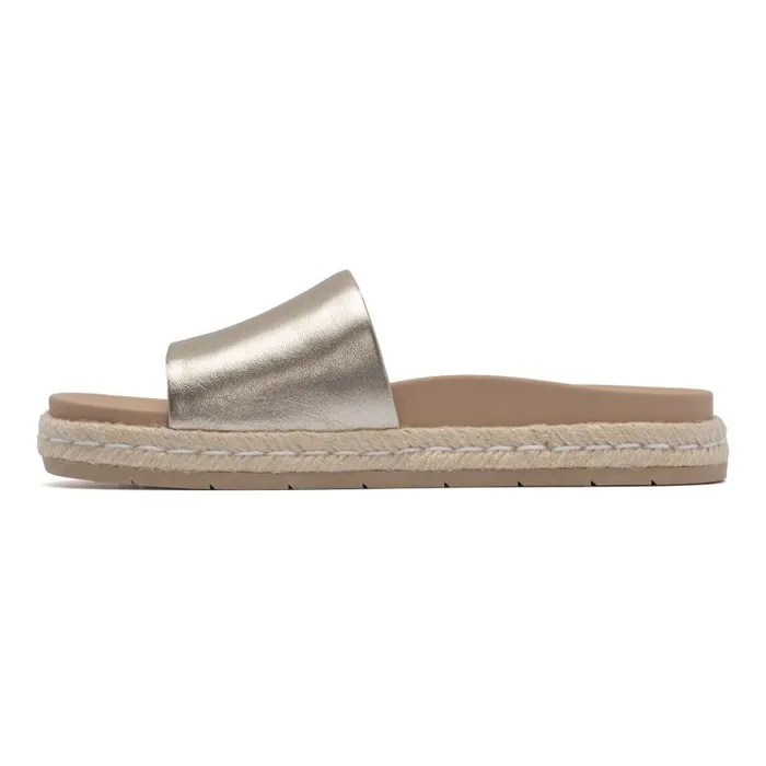 ABEO Isle Slide Gold Womens Abeo Sandals