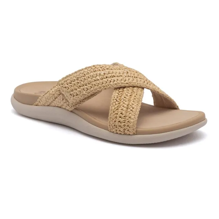 ABEO Laguna Slide Beige Womens Abeo Sandals