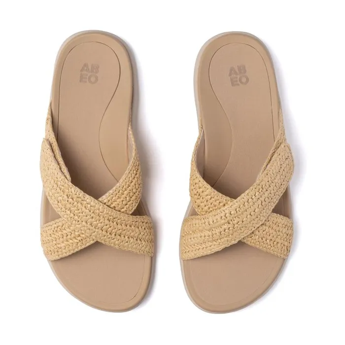 ABEO Laguna Slide Beige Womens Abeo Sandals