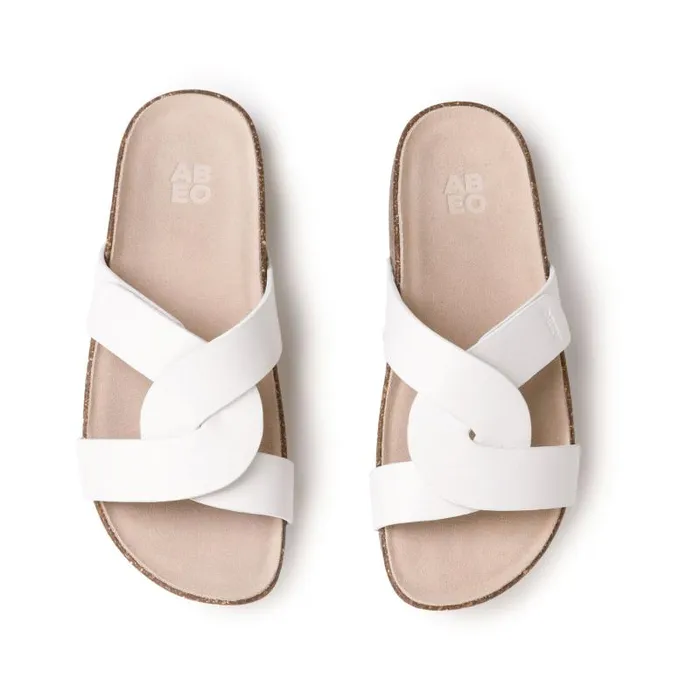 ABEO Lanai Slide Metatarsal White Womens Abeo Sandals