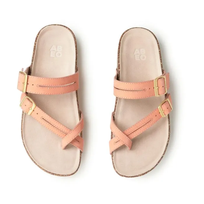 ABEO Lanai Thong Sandal Orange Womens Abeo Sandals