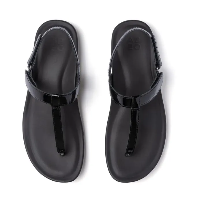 ABEO Oasis T Strap Black Womens Abeo Sandals