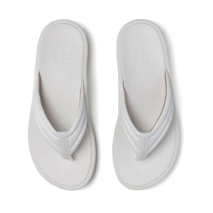 ABEO Paseo Thong Sandal White Womens Abeo Sandals