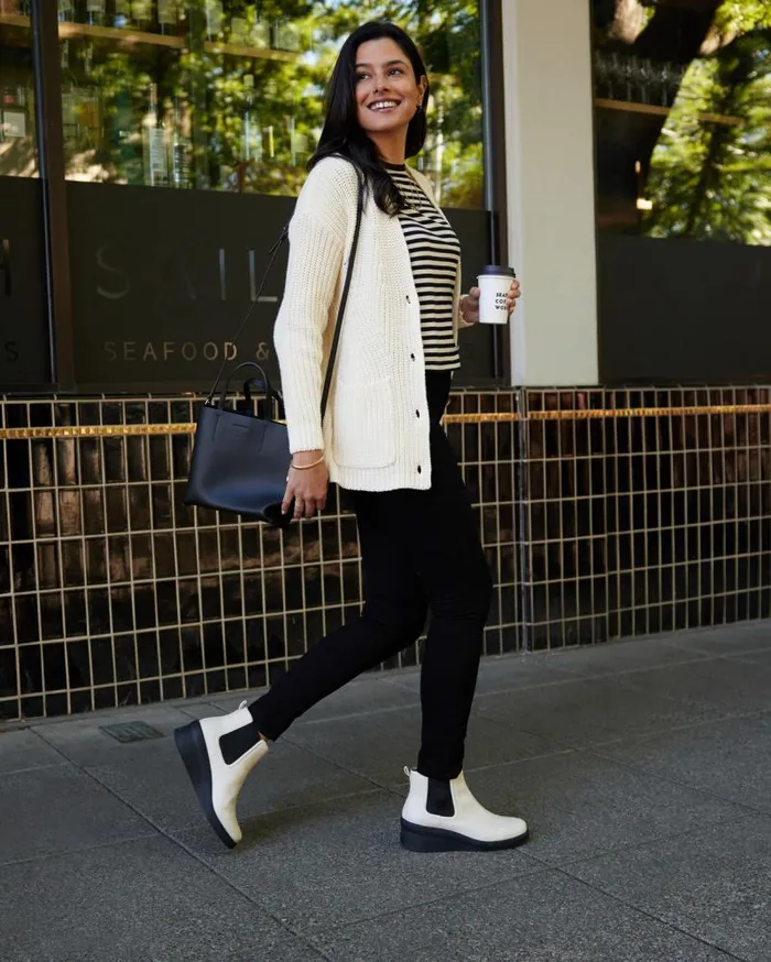 ABEO Passage Chelsea Metatarsal White Womens Abeo Boots