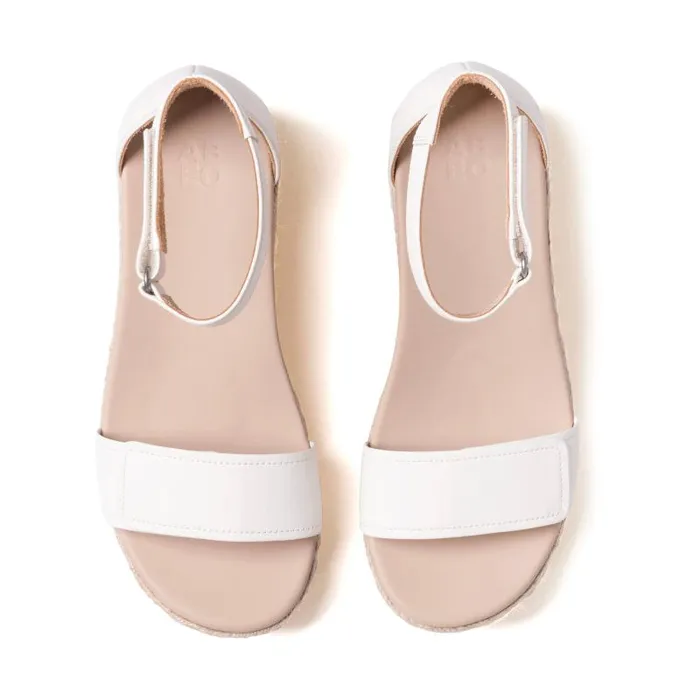 ABEO Riviera Ankle Sandal Metatarsal White Womens Abeo Sandals