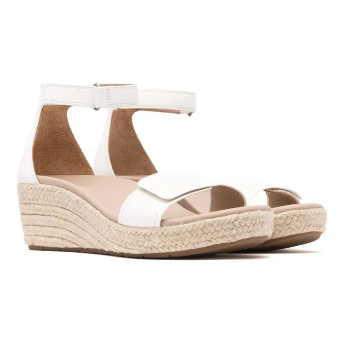 ABEO Riviera Ankle Sandal Metatarsal White Womens Abeo Sandals