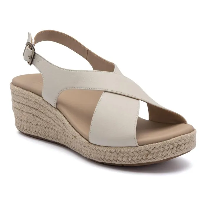 ABEO Riviera Cross White Womens Abeo Sandals