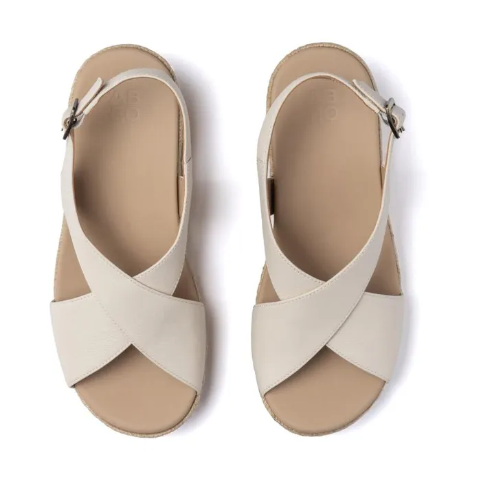 ABEO Riviera Cross White Womens Abeo Sandals
