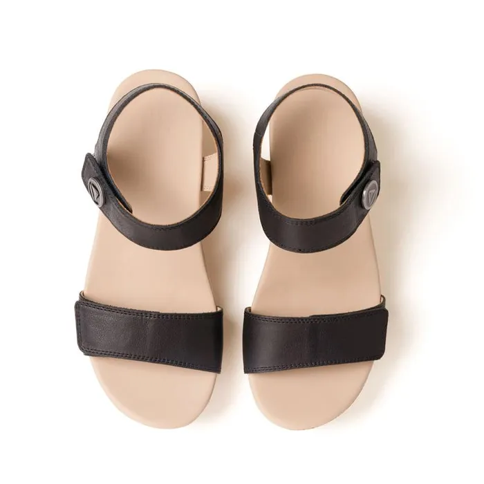 ABEO Riviera Strap Sandal Metatarsal Black Womens Abeo Sandals