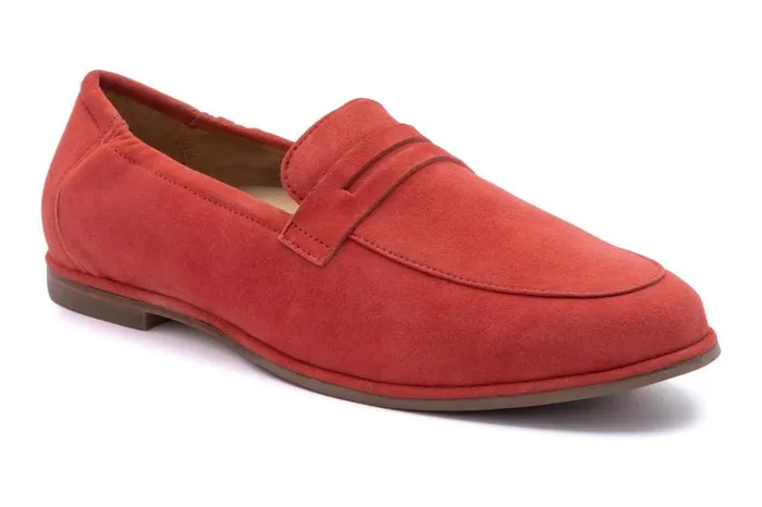 ABEO Strada Loafer Metatarsal Red Womens Abeo Dress
