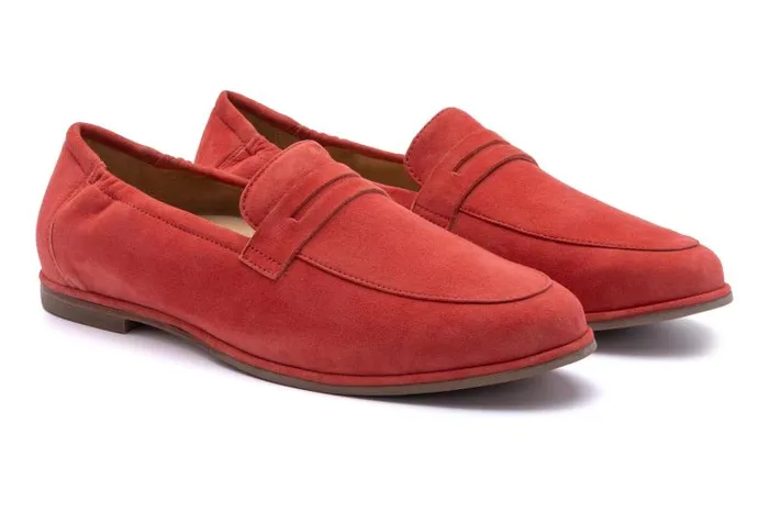 ABEO Strada Loafer Metatarsal Red Womens Abeo Dress