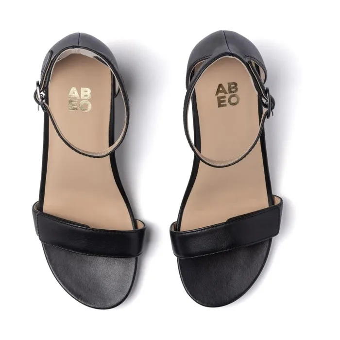 ABEO Tempo Strap Metatarsal Black Womens Abeo Sandals