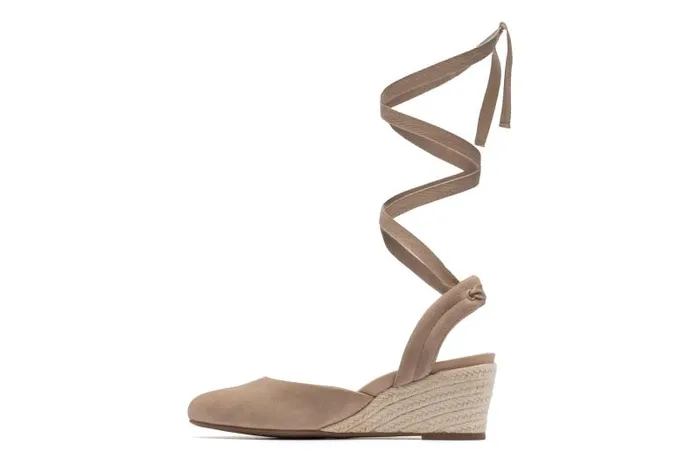 ABEO Veranda Espadrille Lace Metatarsal Beige Womens Abeo Dress