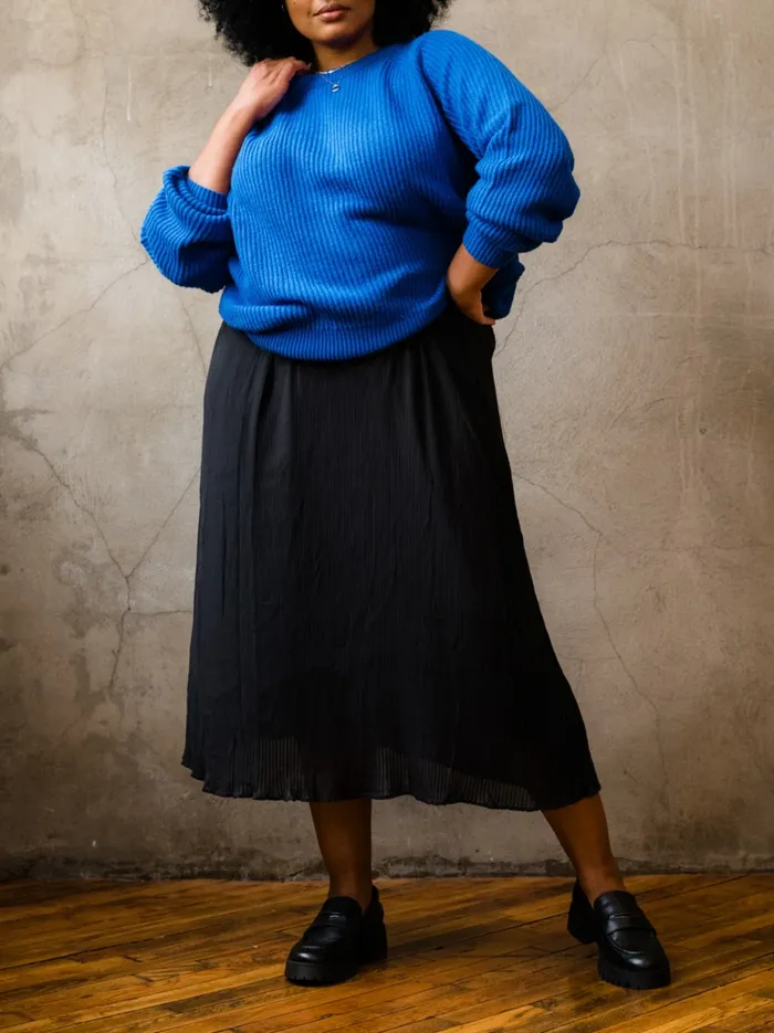 Able Skirts Women Bessie Pleated Skirt Black