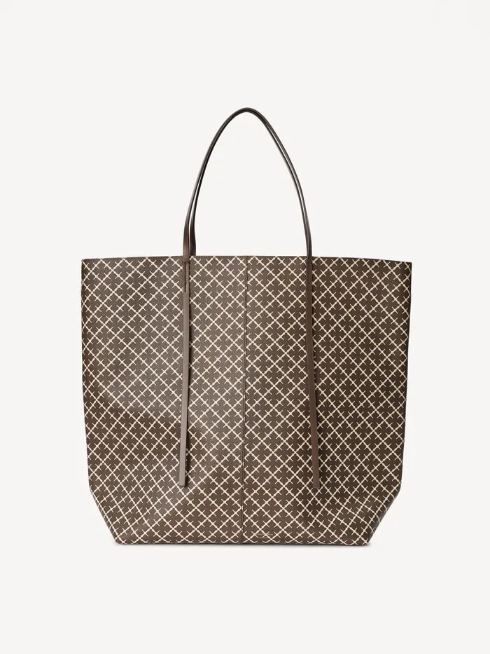 Abrille Printed Tote Bag Warm Brown Women By Malene Birger Bags