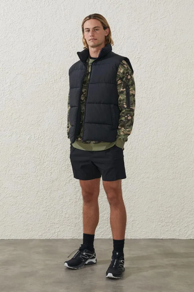 Active Crew Fleece Green Camo Men Cotton On Sweats and Hoodies