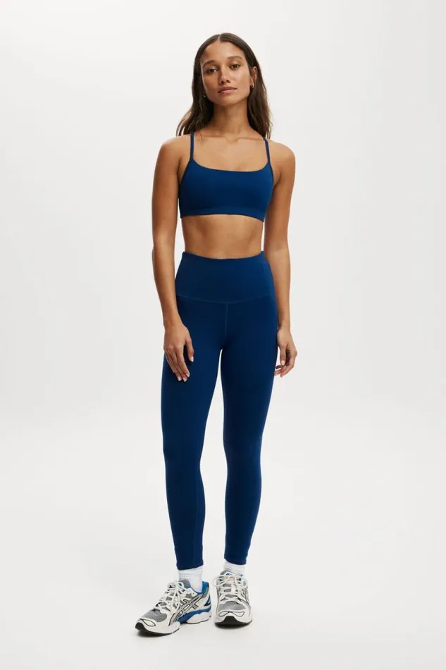 Active High Waist Core 78 Tight Navy Peony Women Cotton On Pants