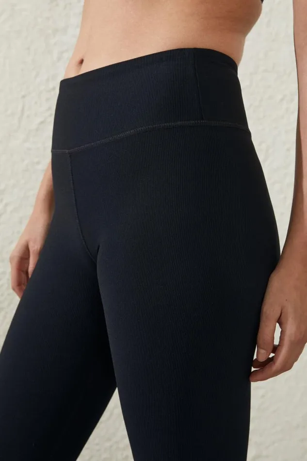 Active Rib Split Flare Tight Black Women Cotton On Pants Active Rib Split Flare Tight Black Women Cotton On Pants