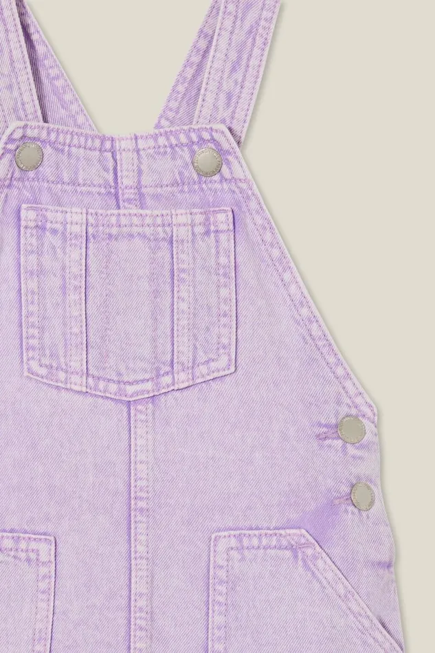 Alice Denim Pinafore Lilac Dropwash Girls Cotton On Dresses Alice Denim Pinafore Lilac Dropwash Girls Cotton On Dresses